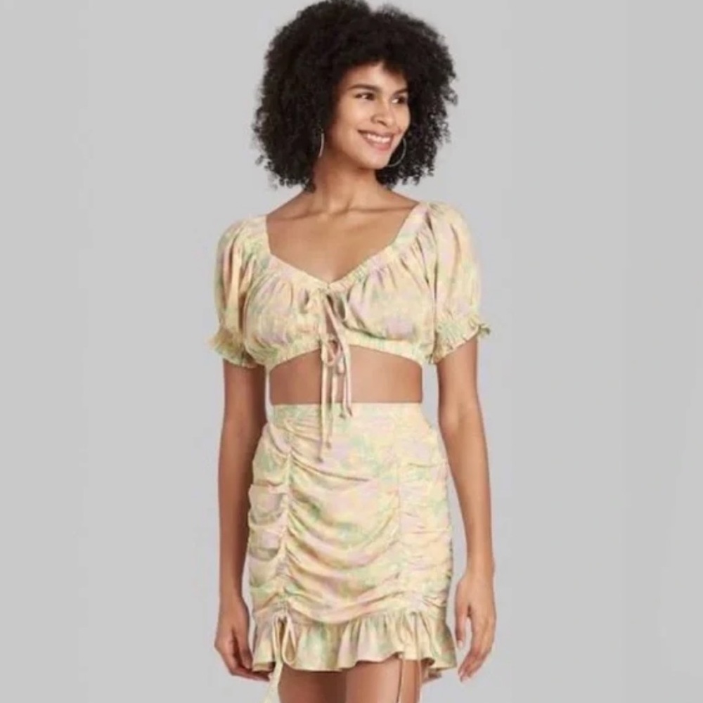 Wild Fable Matching Set - Crop Top Mini Skirt